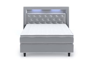 Romance Lyx Velvet Sängpaket 120x200 - Ljusgrå - Möbler - Säng - Kontinentalsäng