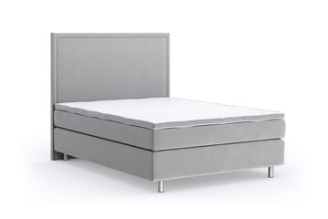Romance Lyx Velvet Sängpaket 120x200 - Ljusgrå - Möbler - Säng - Kontinentalsäng