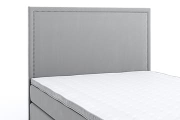 Romance Lyx Velvet Sängpaket 120x200 - Ljusgrå - Möbler - Säng - Kontinentalsäng