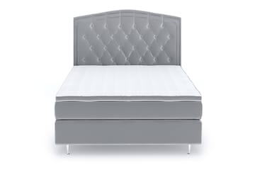 Romance Lyx Velvet Sängpaket 120x200 - Ljusgrå - Möbler - Säng - Kontinentalsäng