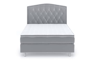 Romance Lyx Velvet Sängpaket 120x200 - Ljusgrå - Möbler - Säng - Kontinentalsäng