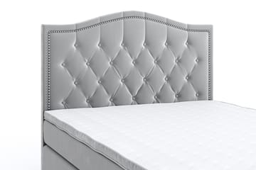 Romance Lyx Velvet Sängpaket 120x200 - Ljusgrå - Möbler - Säng - Kontinentalsäng