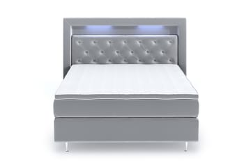 Romance Lyx Velvet Sängpaket 120x200 - Ljusgrå - Möbler - Säng - Kontinentalsäng