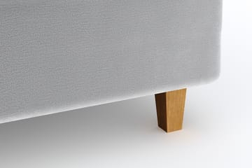 Romance Lyx Velvet Sängpaket 140x200 - Ljusgrå - Möbler - Säng - Kontinentalsäng