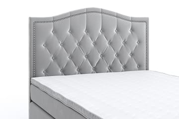Romance Lyx Velvet Sängpaket 140x200 - Ljusgrå - Möbler - Säng - Kontinentalsäng