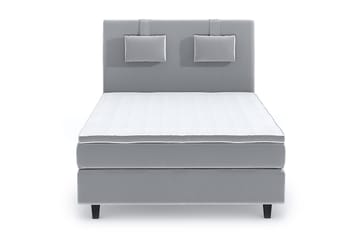 Romance Lyx Velvet Sängpaket 140x200 - Ljusgrå - Möbler - Säng - Kontinentalsäng