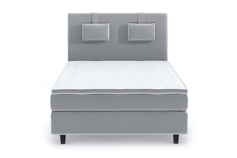 Romance Lyx Velvet Sängpaket 140x200 - Ljusgrå - Möbler - Säng - Kontinentalsäng