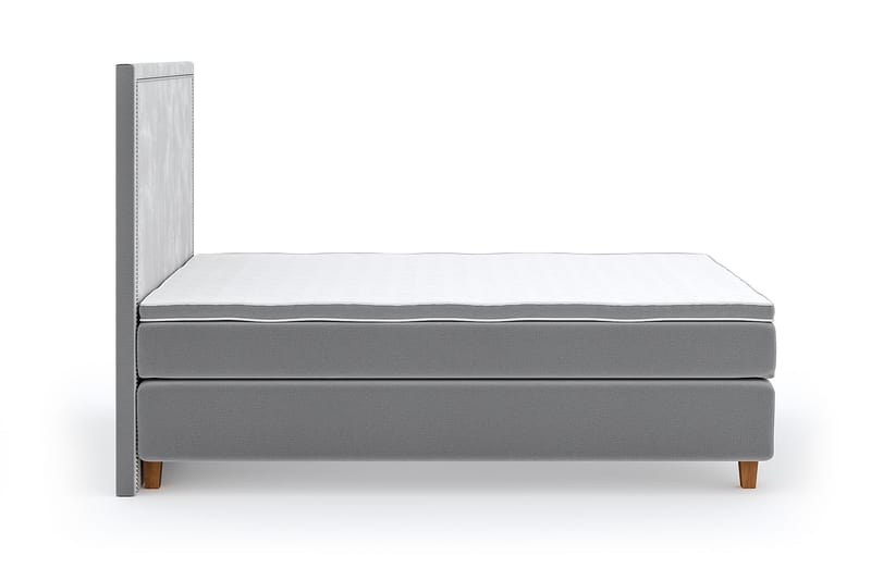 Romance Lyx Velvet Sängpaket 140x200 - Ljusgrå - Möbler - Säng - Kontinentalsäng