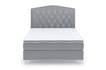 Romance Lyx Velvet Sängpaket 140x200 - Ljusgrå - Möbler - Säng - Kontinentalsäng