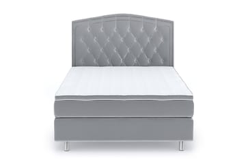 Romance Lyx Velvet Sängpaket 140x200 - Ljusgrå - Möbler - Säng - Kontinentalsäng