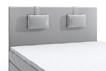 Romance Lyx Velvet Sängpaket 160x200 - Ljusgrå - Möbler - Säng - Kontinentalsäng