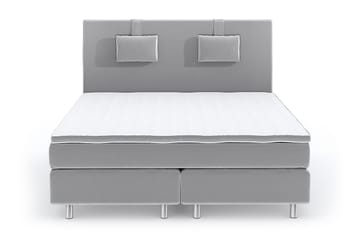 Romance Lyx Velvet Sängpaket 160x200 - Ljusgrå - Möbler - Säng - Kontinentalsäng