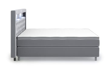 Romance Lyx Velvet Sängpaket 160x200 - Ljusgrå - Möbler - Säng - Kontinentalsäng