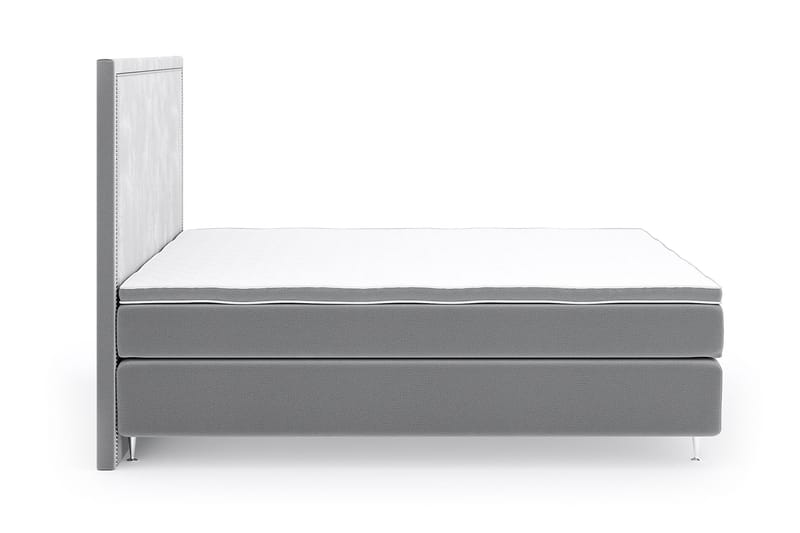 Romance Lyx Velvet Sängpaket 160x200 - Ljusgrå - Möbler - Säng - Kontinentalsäng