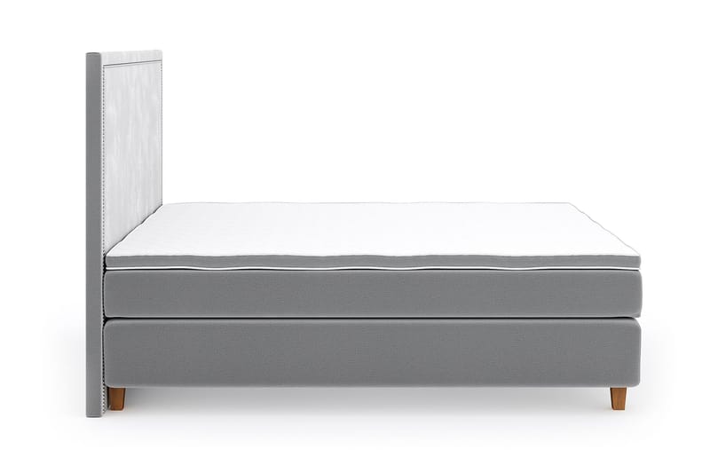 Romance Lyx Velvet Sängpaket 160x200 - Ljusgrå - Möbler - Säng - Kontinentalsäng