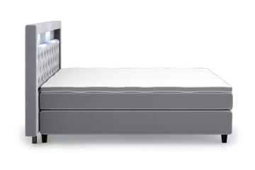 Romance Lyx Velvet Sängpaket 180x200 - Ljusgrå - Möbler - Säng - Kontinentalsäng