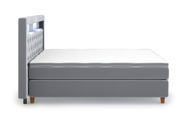 Romance Lyx Velvet Sängpaket 180x200 - Ljusgrå - Möbler - Säng - Kontinentalsäng