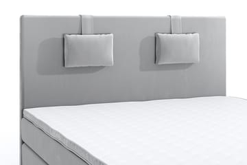 Romance Lyx Velvet Sängpaket 180x200 - Ljusgrå - Möbler - Säng - Kontinentalsäng