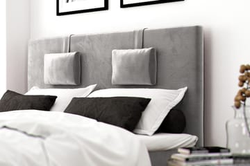 Romance Lyx Velvet Sängpaket 180x200 - Ljusgrå - Möbler - Säng - Kontinentalsäng