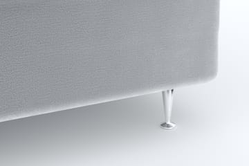 Romance Lyx Velvet Sängpaket 180x200 - Ljusgrå - Möbler - Säng - Kontinentalsäng