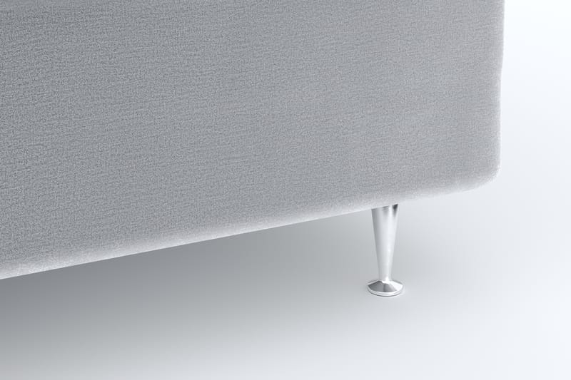 Romance Lyx Velvet Sängpaket 180x200 - Ljusgrå - Möbler - Säng - Kontinentalsäng