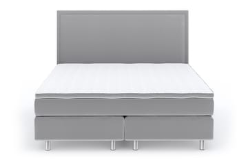 Romance Lyx Velvet Sängpaket 180x200 - Ljusgrå - Möbler - Säng - Kontinentalsäng