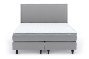 Romance Lyx Velvet Sängpaket 180x200 - Ljusgrå - Möbler - Säng - Kontinentalsäng