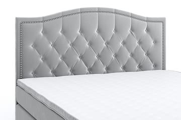Romance Lyx Velvet Sängpaket 180x200 - Ljusgrå - Möbler - Säng - Kontinentalsäng