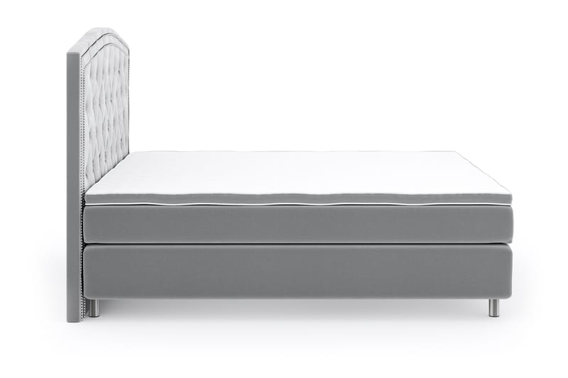 Romance Lyx Velvet Sängpaket 180x200 - Ljusgrå - Möbler - Säng - Kontinentalsäng