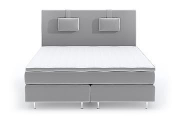 Romance Lyx Velvet Sängpaket 210x210 - Ljusgrå - Möbler - Säng - Kontinentalsäng