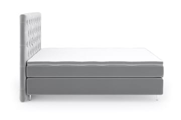 Romance Lyx Velvet Sängpaket 210x210 - Ljusgrå - Möbler - Säng - Kontinentalsäng