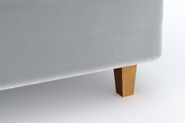 Romance Lyx Velvet Sängpaket 210x210 - Ljusgrå - Möbler - Säng - Kontinentalsäng