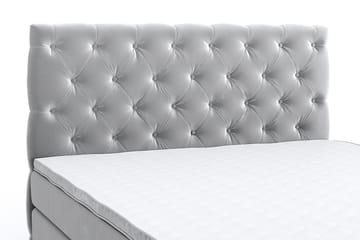 Romance Lyx Velvet Sängpaket 210x210 - Ljusgrå - Möbler - Säng - Kontinentalsäng