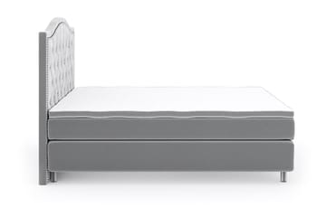 Romance Lyx Velvet Sängpaket 210x210 - Ljusgrå - Möbler - Säng - Kontinentalsäng
