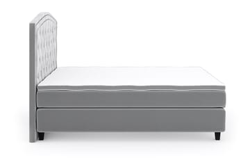 Romance Lyx Velvet Sängpaket 210x210 - Ljusgrå - Möbler - Säng - Kontinentalsäng