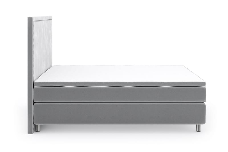 Romance Lyx Velvet Sängpaket 210x210 - Ljusgrå - Möbler - Säng - Kontinentalsäng