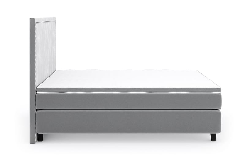Romance Lyx Velvet Sängpaket 210x210 - Ljusgrå - Möbler - Säng - Kontinentalsäng