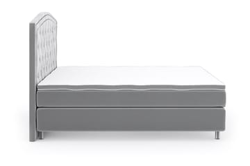 Romance Lyx Velvet Sängpaket 210x210 - Ljusgrå - Möbler - Säng - Kontinentalsäng