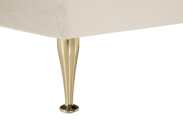Royal Velvet Komplett Sängpaket 160x200 cm - Beige med höga guldben - Möbler - Säng - Kontinentalsäng