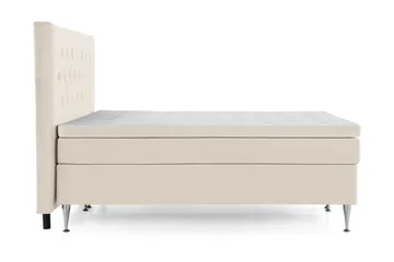Royal Velvet Komplett Sängpaket 160x200 cm - Beige med höga silverben - Möbler - Säng - Kontinentalsäng