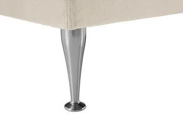 Royal Velvet Komplett Sängpaket 160x200 cm - Beige med höga silverben - Möbler - Säng - Kontinentalsäng
