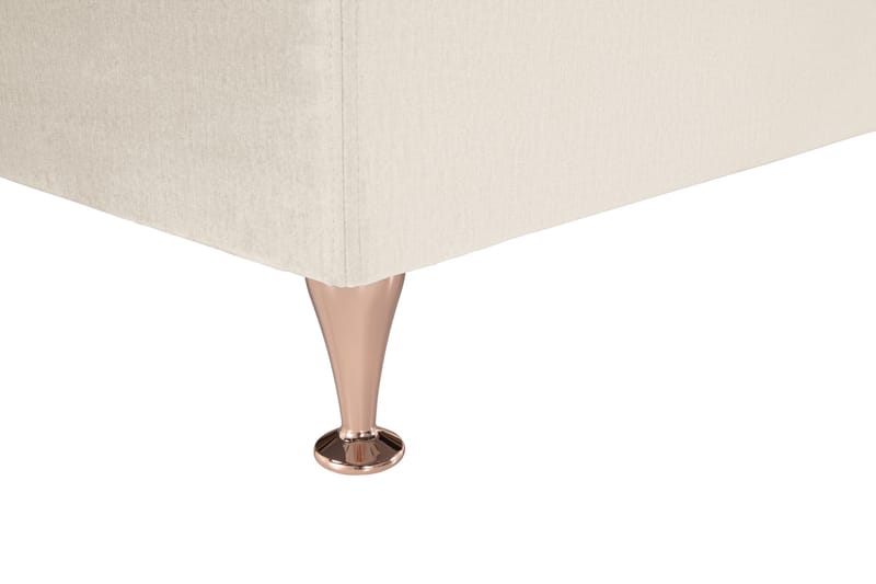Royal Velvet Komplett Sängpaket 160x200 cm - Beige med låga rosében - Möbler - Säng - Kontinentalsäng