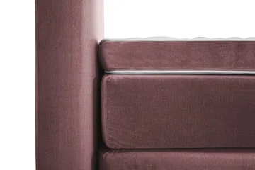Royal Velvet Komplett Sängpaket 160x200 - Rosa med Höga Rosében - Möbler - Säng - Kontinentalsäng