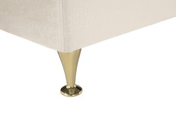Royal Velvet Komplett Sängpaket 180x200 cm - Beige med låga guldben - Möbler - Säng - Kontinentalsäng