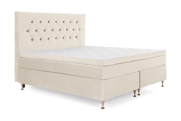 Royal Velvet Komplett Sängpaket 180x200 cm - Beige med låga rosében - Möbler - Säng - Kontinentalsäng