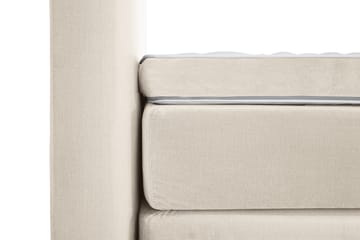Royal Velvet Komplett Sängpaket 180x200 cm - Beige med svarta svarvade ben - Möbler - Säng - Kontinentalsäng