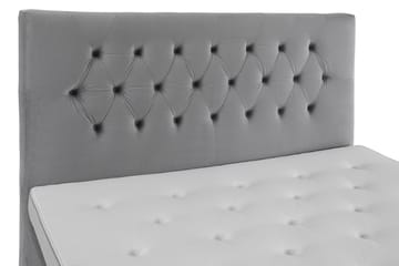 Royal Velvet Komplett Sängpaket 180x200 cm - Ljusgrå med Höga Guldben - Möbler - Säng - Kontinentalsäng