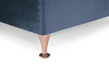 Royal Velvet Komplett Sängpaket 180x200 cm - Mörkblå med Låga Rosében - Möbler - Säng - Kontinentalsäng