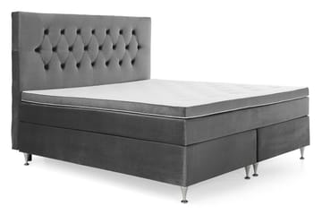 Royal Velvet Komplett Sängpaket 180x200 cm - Mörkgrå - Möbler - Säng - Kontinentalsäng