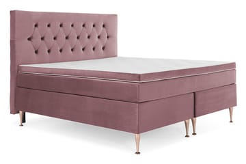 Royal Velvet Komplett Sängpaket 180x200 cm - Rosa med Höga Rosében - Möbler - Säng - Kontinentalsäng